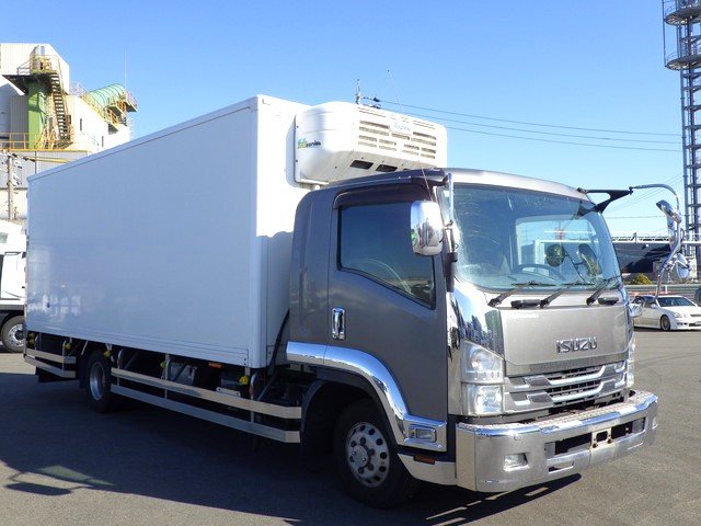 イスズ TKG-FRR90T2 冷凍車 4t ワイド
